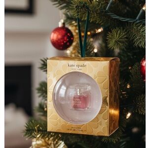 KATE SPADE LIVE COLORFULLY PERFUME ORNAMENT .25 OZ CHRISTMAS HOLIDAY GIFT NEW